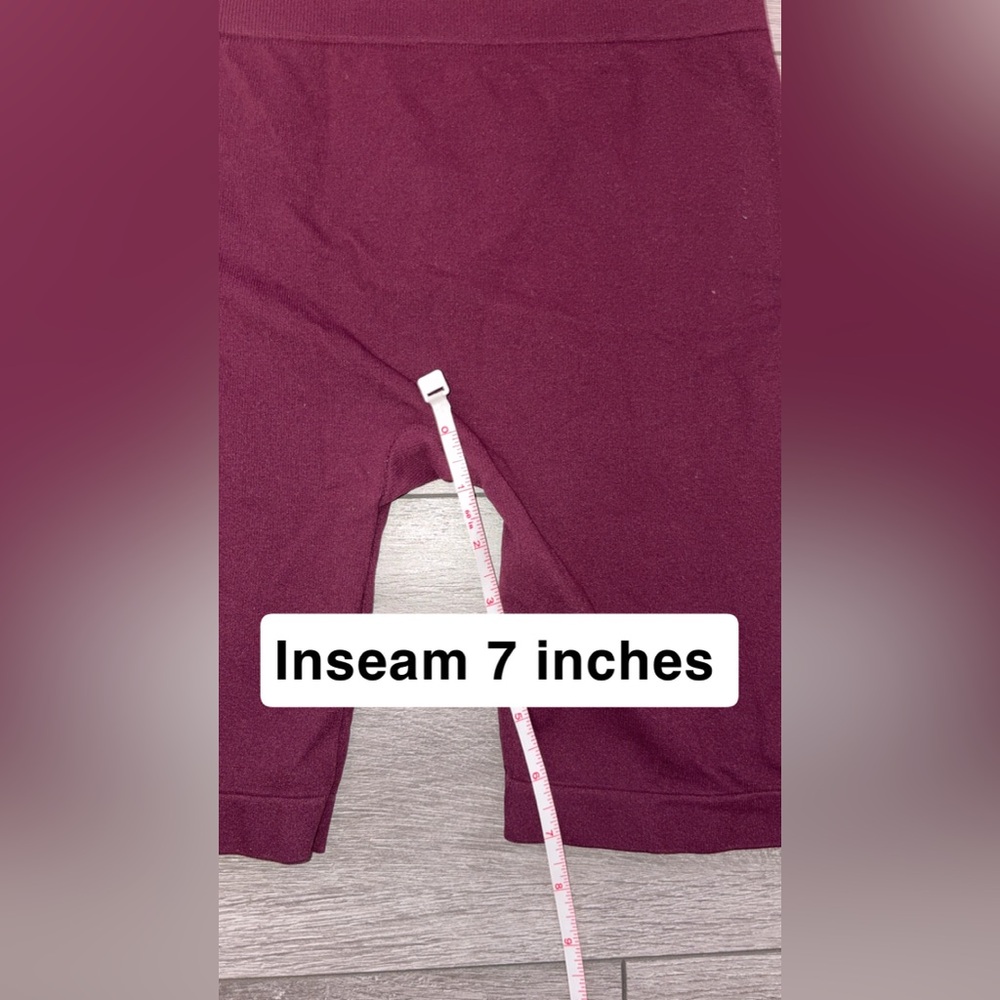 Free People Intimately Size XS/S Purple Plum Tight Biker Shorts Stretch Athletic - Picture 3 of 7